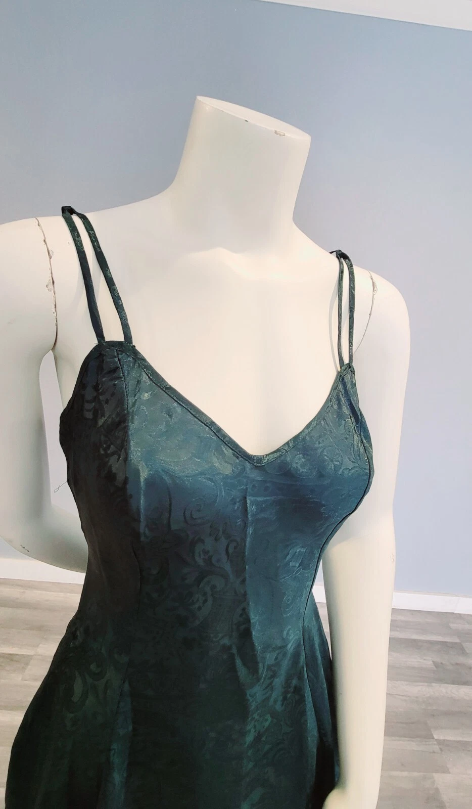 UNDERCOVER RARO ABITO CORTO SLIP VERDE BABYDOLL VICTORIA'S SECRET ETICHETTA ORO VINTAGE ANNI 90