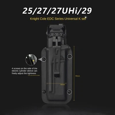 MCYP Flashlight Scabbard K-Sheath Belt Clip For NITECORE EDC25/EDC23/EDC29/EDC27UHi
