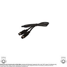 Cable S Video TV Mini Din MD 4 Pin Round Male to Male 3FT 120617