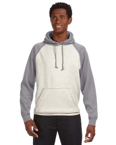J America Adult Vintage Heather 80% Cotton 20% Polyester Pullover Hoody JA8885 - Picture 2 of 10