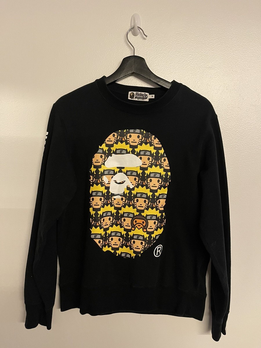 Bape x Naruto Ape Head Crewneck | eBay