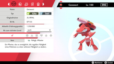 Shiny Genesect 6IV | LVL 100 | Pokemon Schwert / Schild / Sword / Shield