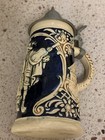 2 Vintage/Antique German Pewter Lidded Steins Markings Numbered Germany — photo 1