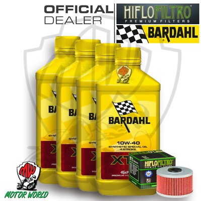 Set Service 4 Lt Öl Bardahl XTC C60 10W40 Filter Honda Xbr 500 1987 1988