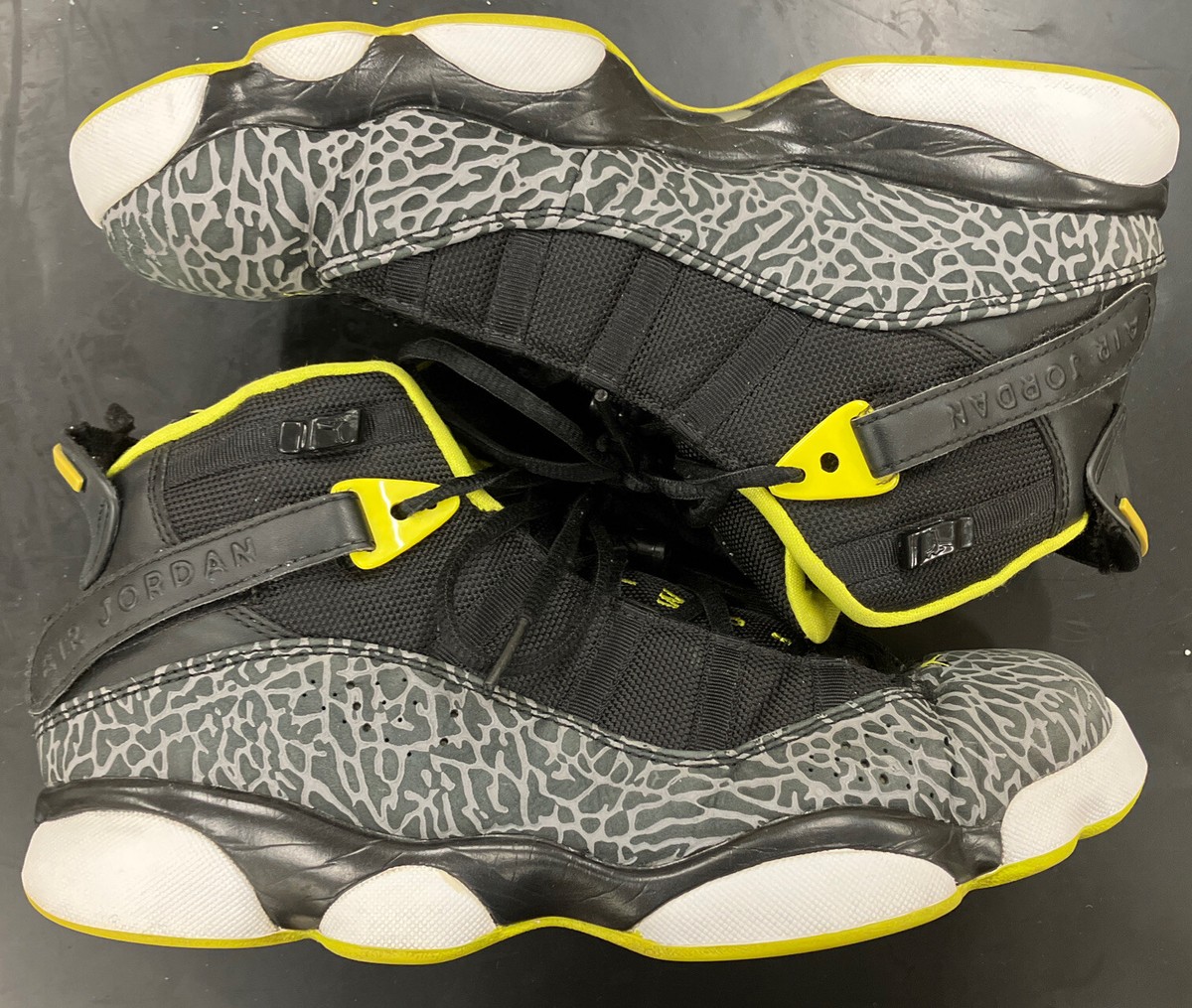 NIKE AIR JORDAN RINGS BASKETBALL SHOES (322992-033) VENOM GREEN