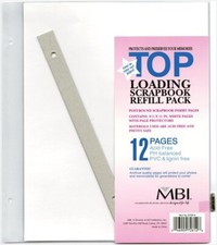 MBI 8-1/2x11 Scrapbook Memory Collection Refill Pages Same Shipping Any Qty