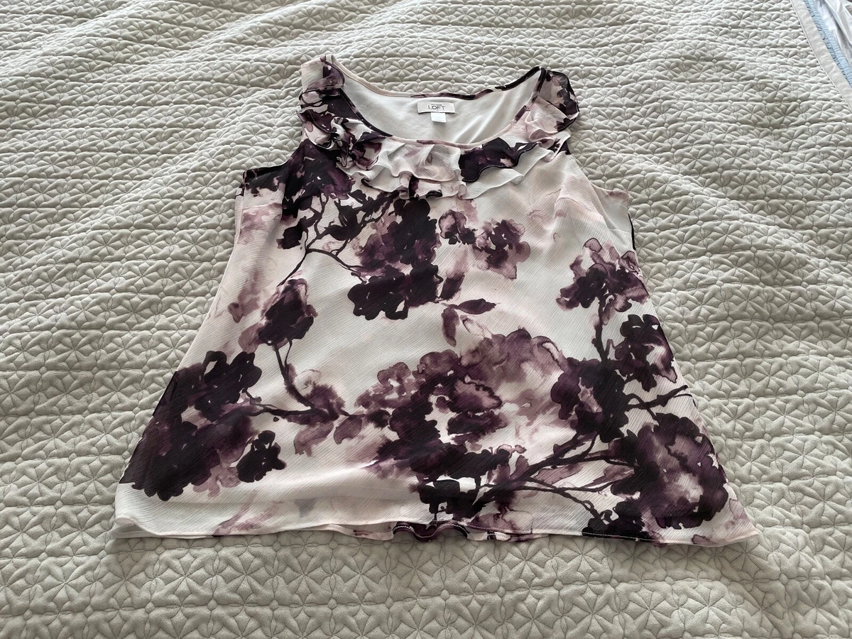 Loft ruffle top 2025