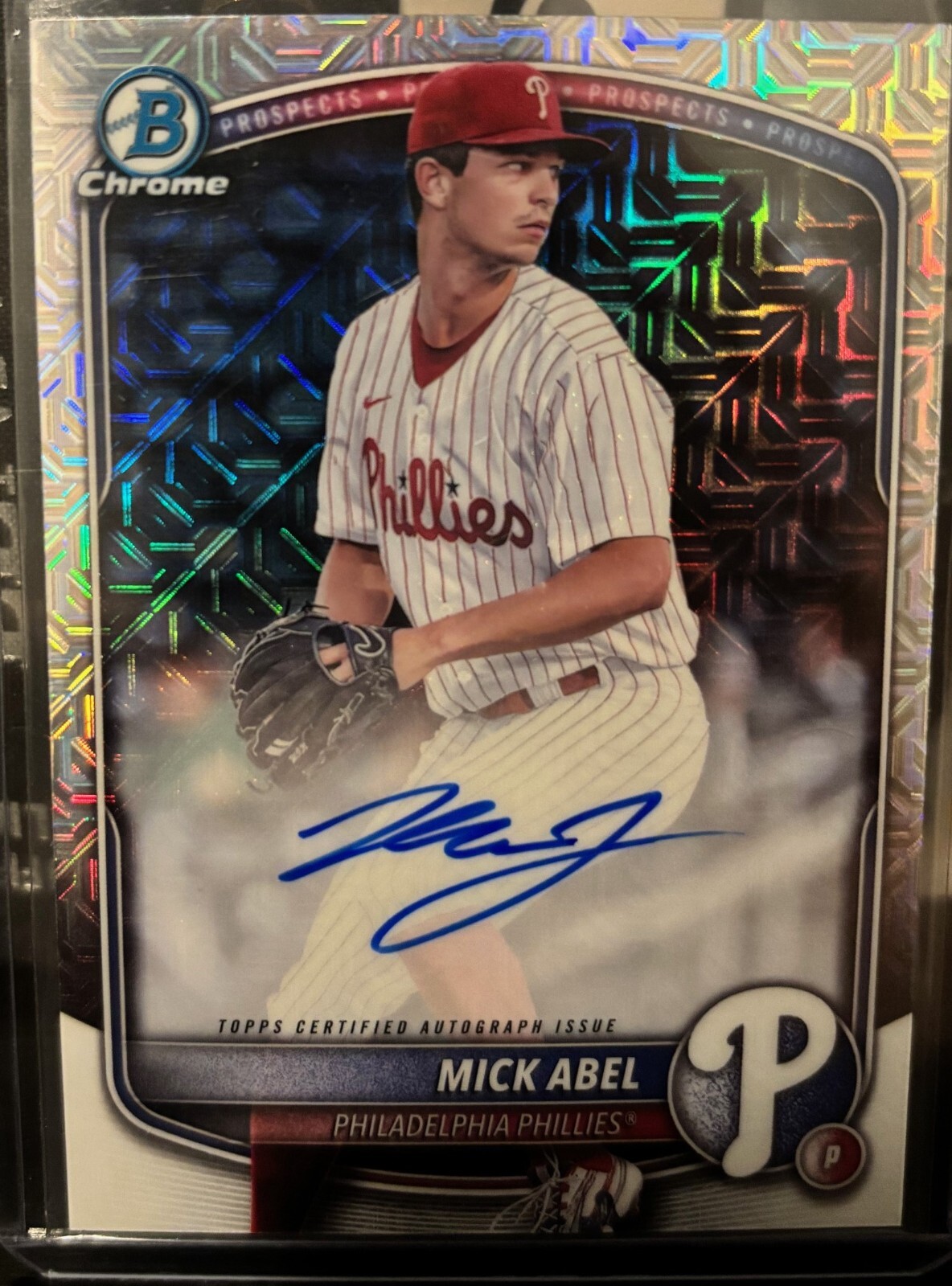 Topps 2025 Bowman Mick Abel Mojo Ref Autograph BMA-MA