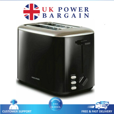 Morphy Richards Toaster Equip 2 Scheiben Brot Küche Toaster Schwarz Toaster