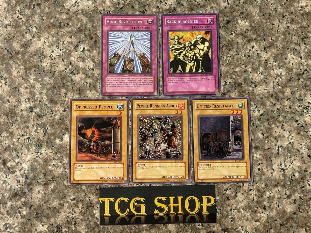 HUGE REVOLUTION! Yu-Gi-Oh! Card Collection!!! VINTAGE Cards X5!!!