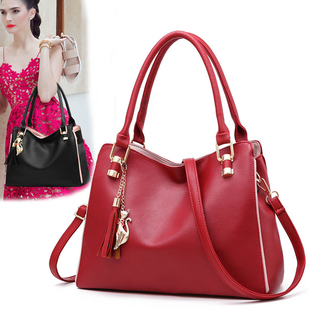 Women Leather Handbags Shoulder Messenger Crossbody Satchel Ladies Purse Tote