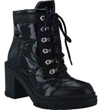 NIB 235 Marc Fisher LTD Vaina lace up bootie black boot sz 8