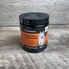 Pet Honesty Hemp Hip  Joint Health Bacon Senior Dog Supplement 90 Soft Chews