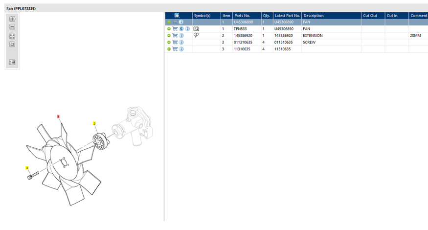 Perkins Cooling Fan Blade U45306890 CAT 4035-43772-908 | eBay 