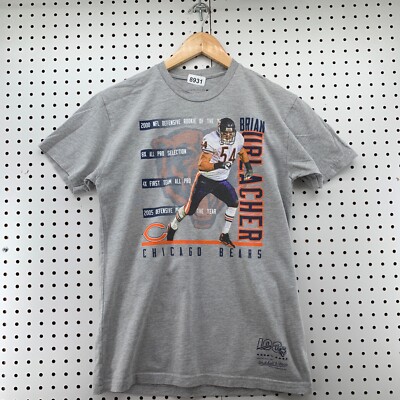 Brian Urlacher Mitchell & Ness Bears Small Gray Short Sleeve T Shirt
