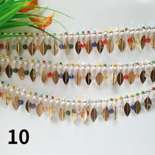 Traditionell Ethnisch Perlen Legierung Fransen Kette Rand Ecke DIY Basteln Dekor