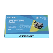 AZDENT Dental Ortho Bracket Brace Self Ligating MBT 0.022 345 Hook+ Buccal Tube