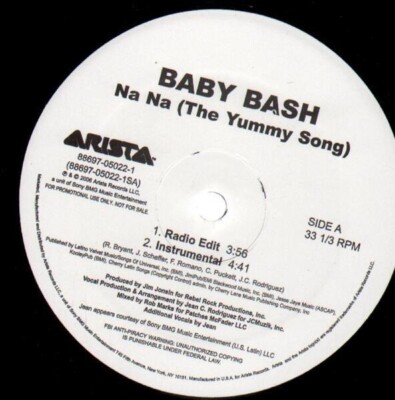 Baby Bash Na Na (The Yummy Song) STILL SEALED Vinyl Single 12inch NEW OVP