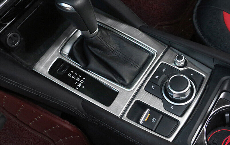 For Mazda 6 Atenza 2017-2019 Silver Steel Central Console Gear