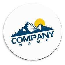 Tappetino Per Mouse Personalizzato Rotondo Con Logo Aziendale O Qualsiasi Foto