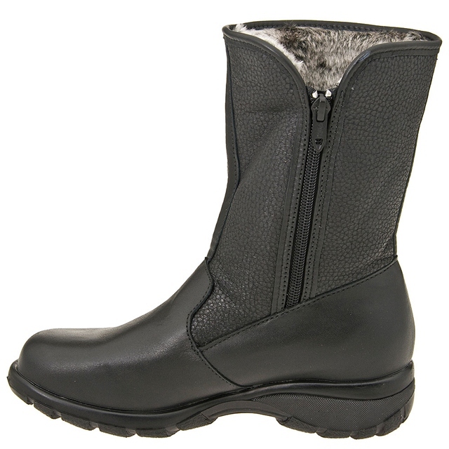 TOE WARMERS of CANADA WOMEN'S SHIELD WATERPROOF LEATHER BOOTIE ZIP eBay