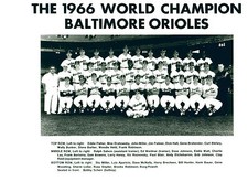 1966 WORLD CHAMPION BALTIMORE ORIOLES TEAM 8x10 PHOTO  BASEBALL MARYLAND
