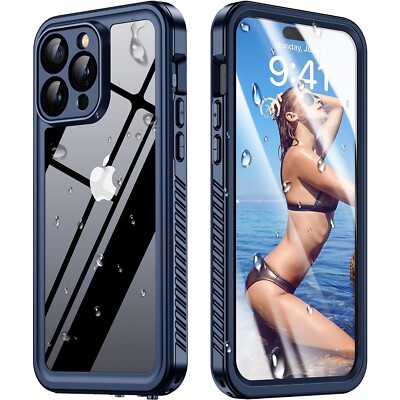 Humixx for iPhone 15 Pro Case, Waterproof Phone Case Shockproof  360° Protection