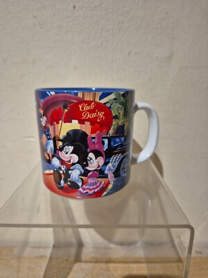 Vintage 1987 Disney MGM Studios Club Gänseblümchen Kaffeebecher Mickey Minnie Mouse (K3)