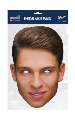 Joey Essex 2D Kartenparty Gesicht-Maske Celebrity Fancy Dress Verkleidung