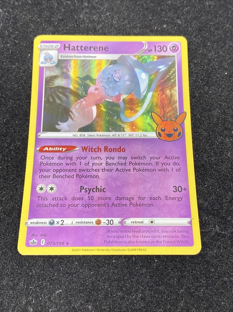 Pokmon TCG Hatterene Halloween Trick or Trade 073/198 Holo-Rare | eBay