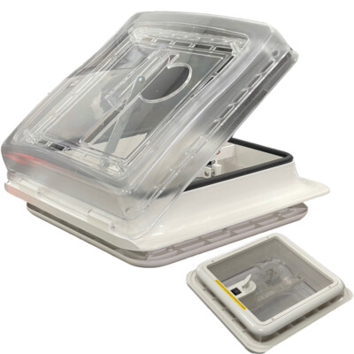 Dachentlüfter Sky Light 12V Kristallkuppel Duschluke Camper/Wohnwagen 360x360mm