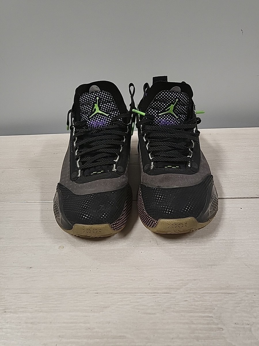 Air Jordan XXXIV 34 Low 'Vapor Green' Black Sneaker, Size 11