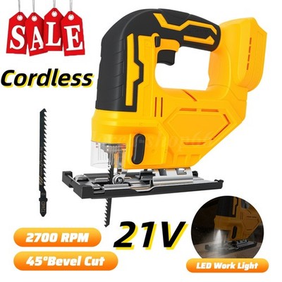Cordless Jig Saws 0°-45° Bevel Cuts,Brushless Jigsaw Tool for Dewalt 20V Battery