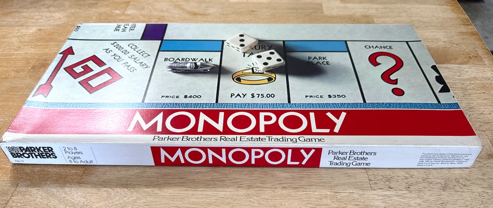 VTG 1978 Monopoly Board Game, Classic Original, Parker Brothers, Metal Token VG. - Image 2 of 4