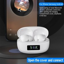 Bluetooth Wireless Earbuds Earphones In-Ear Noise Reduction For Android & iPhone