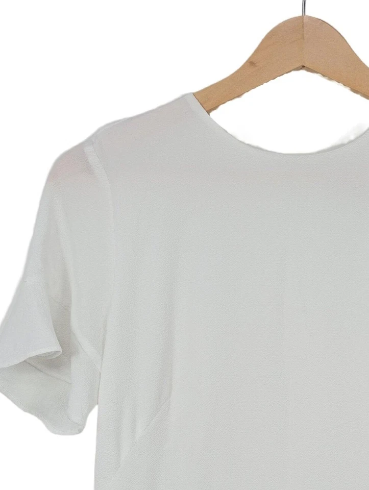 MICHAEL KORS Blouse à manches courtes Dames Blouse T EU 36 blanc - Photo 3/4