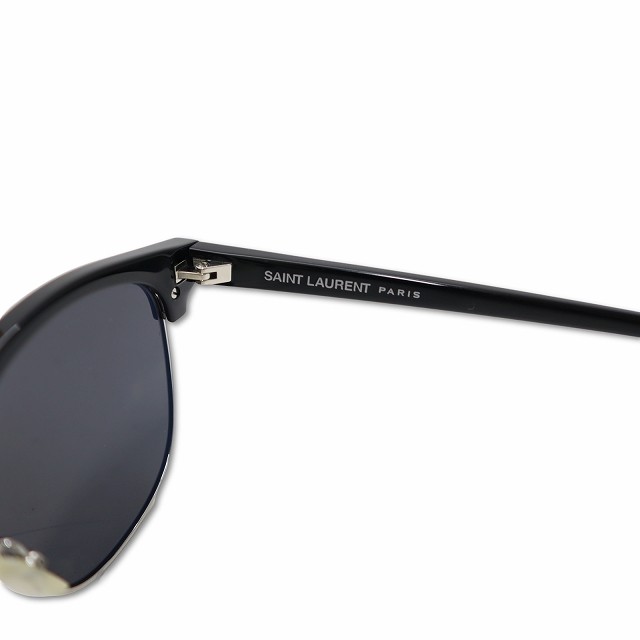 Occhiali da sole uomo SAINT LAURENT PARIS SL108 montatura cellulare metallo 52□20 145 NERO