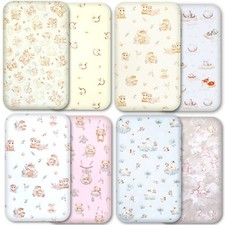 Next to Me Crib Sheets - 2pc Set - 100% Cotton Fitted Sheets for Bedside Cribs