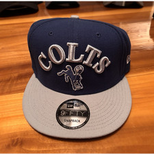 New Era Indianapolis Colts 9FIFTY Snapback Hat Blue Gray One Size NFL Football