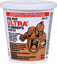 25171 Sta Put Ultra Plumbers Putty, 14 Oz Size