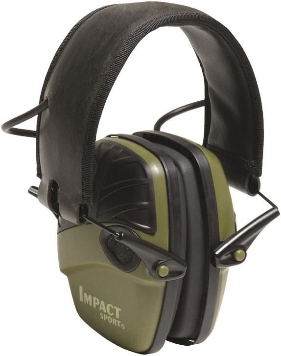 Howard Leight Impact Sport Sound Amplification, Olive Drab Green  (R-01526)