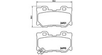Magneti Marelli Bremsbelagsatz, Scheibenbremse Hinterachse U.A. FüR Infiniti
