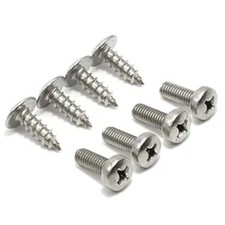 Replacement Screws License Plate Screws - Stainless Steel - for Color: Silver