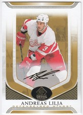 2020-21 UD SP Signature Edition Legends Gold Script ANDREAS LILJA #157 Red Wings