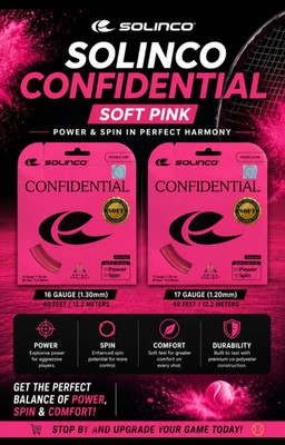Solinco Confidential Soft Pink Tennis String