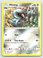 Metang 84/145 Uncommon Guardians Rising Pokemon Damaged