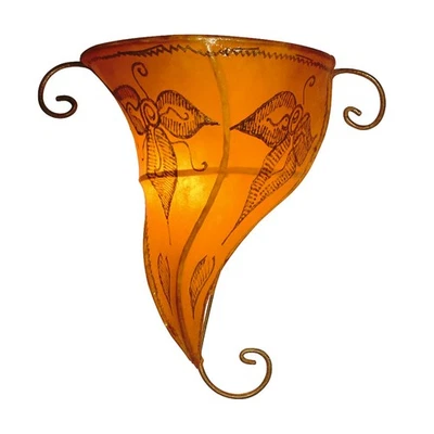 Lampe Murale Marocaine Orientale Lampe Hennalampe Tatouage Au Henné - Photo 1/4