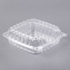 200 Pack 8 7/8 X 9 3/8 X 3 Clear Hinged Containers With Lids Dart ClearSeal