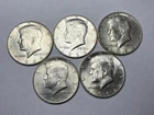 5~1964 Kennedy Half-Dollars 90%silver 1.80845oz. Silver.
