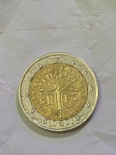 Moneda De 2 Euros Francia 2001 Con Defecto De Acuñacion